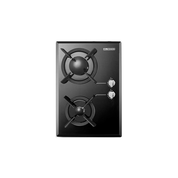 اجاق گاز 2 شعله شیشه ای مدل G2302 استیل البرز