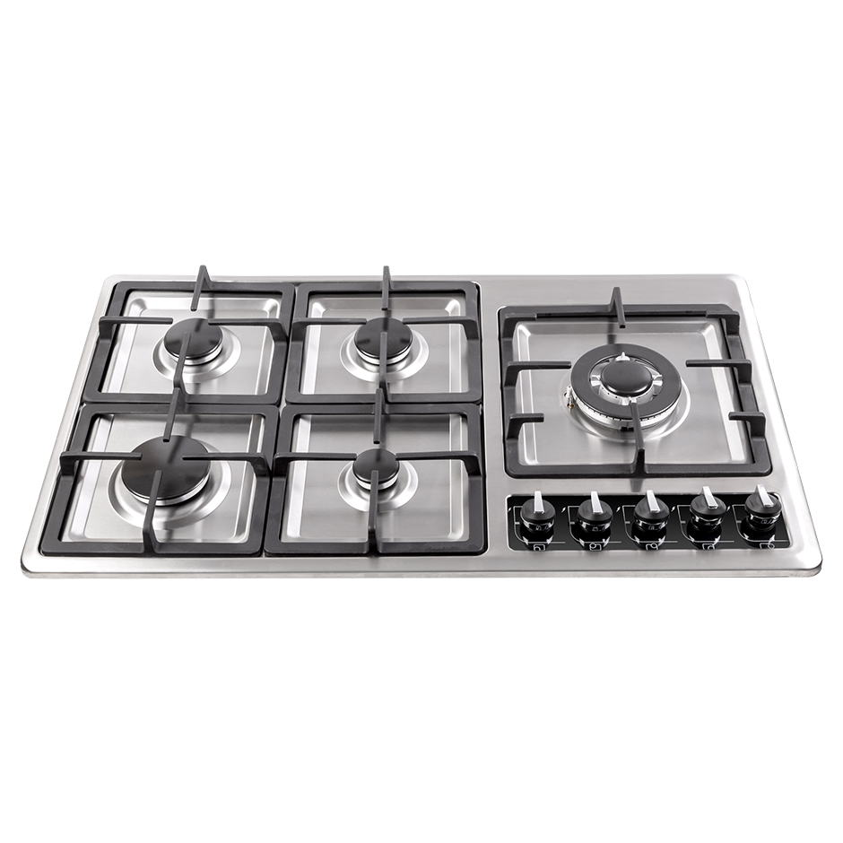 اجاق گاز استیل شیشه مشکی درسا مدل دینا DG 2302-5R