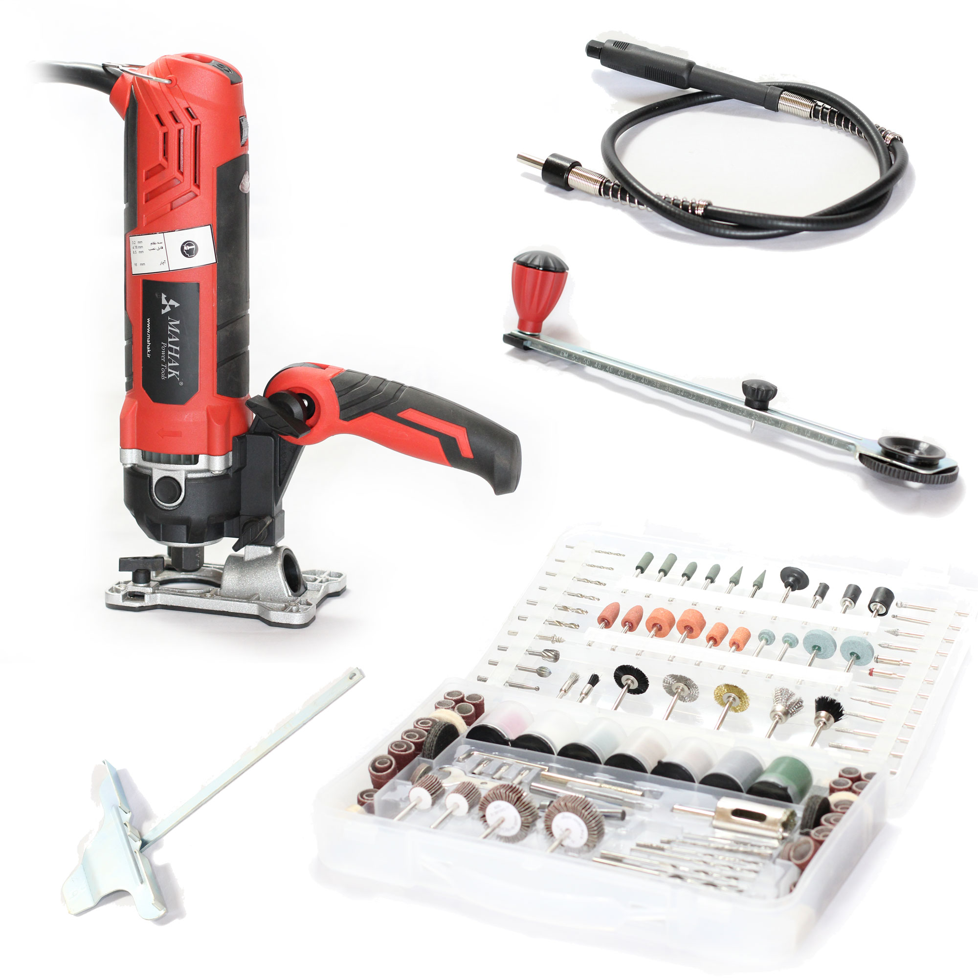 دستگاه فرز همه کاره دور متغیر محک به همراه کیت ابزار MRT-550
