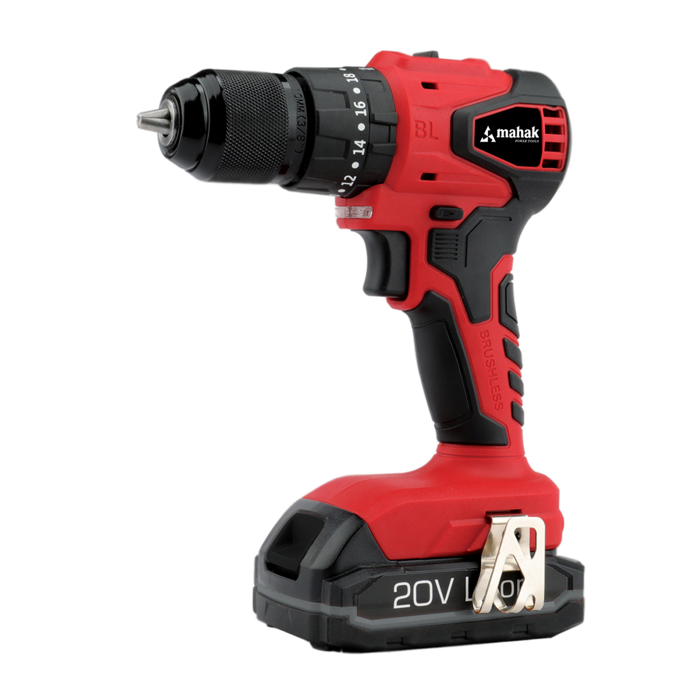دریل شارژی 20 ولت چکشی براش لس محک با کیف BCD-2010 LI