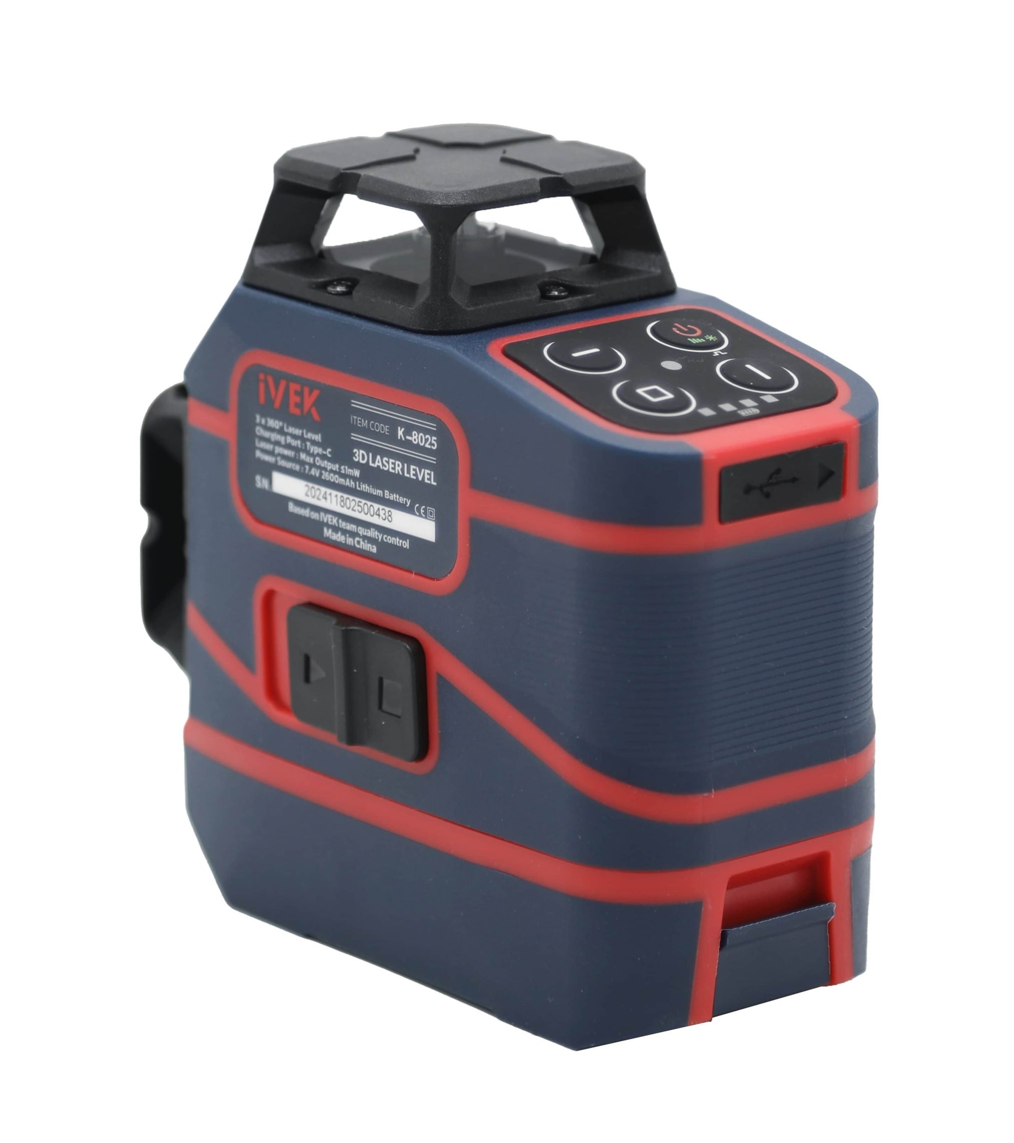 کیت تراز لیزری سه بعدی نور سبز K-۸۰۲۵ ایوک