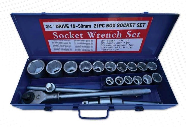 جعبه بکس 21 پارچه 3/4 اینچ تندیس کد TT-2453